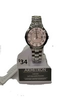 NEW Armitron Silver Tone Quartz Analog Ladies Watch - £6.06 GBP