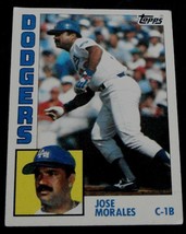 Jose Morales, Dodgers,  1984  #143 Topps Baseball Card GD COND - £0.78 GBP