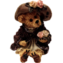 Boyds Bearstone Resin #228315 Mrs. Tuttle...Stop &amp; Smell The Roses FIRST EDITION - £15.56 GBP