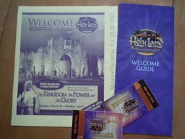 The Holy Land Welcome Guide Schedule of Events &amp; 2 Used Day Passes Flori... - $3.99