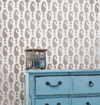 Wall Stencil Ikat Aynur - reusable stencils for walls instead of wallpap... - $49.00