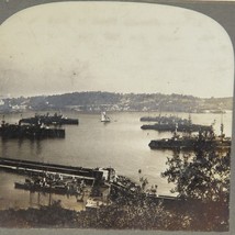 French Fleet Villefrache Keystone Stereoview Cards Pre World War Stereos... - $3.91