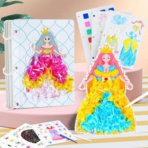 4 in 1 Princess Sticker Book for Girls Magic Watercolor Painting Poke Art Scratc - £31.13 GBP