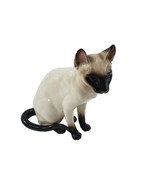Vintage SEAL PUINT SIAMESE Ceramic Cat Kitten Figurine 204 - $371.29 MXN