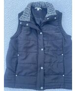 Carolyn Taylor Puffer Vest Women&#39;s Medium Sweater Collar - $18.95 CAD