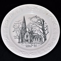 Goshen Ny 1st Presbyterian Church Plate - Edwards China Glassware Md - Eggshell - $86.63
