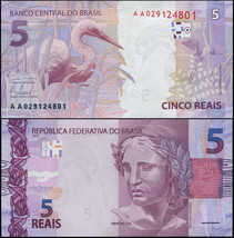 Brazil. Banknote 5 reals. 2010 (2013). Unc. Paper. Cat# P.253a - $7.10