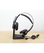 Plantronics Voyager Focus UC Bluetooth USB Headset B825 &amp; Stand 202652-101 - £21.24 GBP