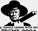 Tell Them I&#39;m Coming &amp; MAGA is Coming With Me Trump 2024 Decal US Made U... - £5.24 GBP+