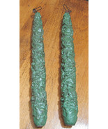 green faux nubby candles - €14,61 EUR