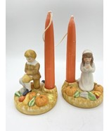 Vintage House Of Lloyd Thanksgiving Prayer Pilgrim Boy Girl Praying Tape... - $570.30 MXN
