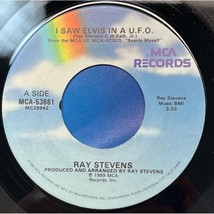 Ray Stevens I Saw Elvis in a UFO / I Used to Be Crazy 45 Pop Parody MCA 1989 - £4.74 GBP