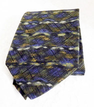 Evan Picone Green &amp; Blue Watercolor Tie - 100% Silk - Made in the USA! - $9.49