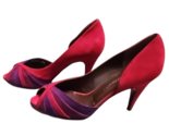 Vintage Bruno Magli Sophi Multi Color 3 2/1&quot; Heel Size 7 Never Worn - $1,855.64 MXN