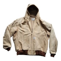 Vintage Carhartt Jacket Size 3XL JR106 Tan Thermal Lined Preowned Distre... - £45.08 GBP