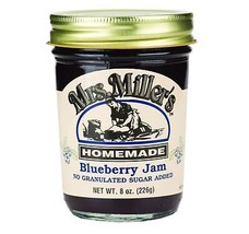 Mrs. Miller&#39;s Homemade No Sugar Blueberry Jam, 2-Pack 8 oz. Jars - $24.70