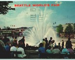 Worlds Fair International Fountain Seattle Washington WA Chrome Postcard I1 - $2.92