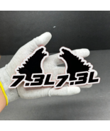 Godzilla Badges Emblem RAGING 7.3 White/Black  2BADGES, Fender Angry Agg... - $42.99