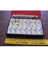 Vintage Marbelike Auto Place White Dominoes - €45,59 EUR