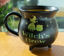 Wicca Witch&#39;s Brew Magic Potion Cauldron Porcelain Soup Bowl Large Coffee Mug - £20.55 GBP