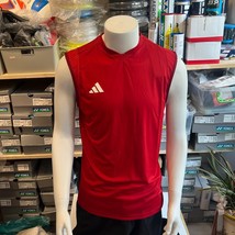 adidas Tiro23 Competition Men&#39;s Soccer Sleeveless Jersey [L] Asia-Fit NWT IC4561 - £31.56 GBP