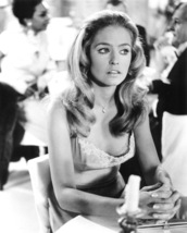 FARRAH FAWCETT early 1970’s lacy evening dress b/w 8x10 candid photo - $6.49