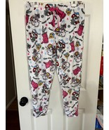 Briefly Stated Loony Tunes Pink Black Women&#39;s Cuffed Sleep Pants Pajamas... - £8.09 GBP