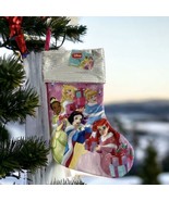 Disney’s Princess Christmas Holiday  Stocking Pink Sliver Sequin 15 in NEW - £9.28 GBP