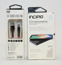 Incipio Ghost QI 3-coil Wireless Charging Base And One Flat Charge &amp; Sync Cable - £17.31 GBP