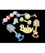 Vintage Celluloid &amp; Hard Plastic Baby Rattle Teether Cherub Heinz Deer B... - $1,536.67 MXN