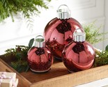 Set of 3 Metal Ornament Toppers by Valerie in Silver - $193.99