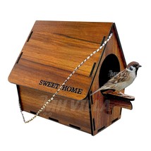 Bird House for Balcony &amp; Garden Hanging, for Sparrow, Hummingbird, Kingfisher/Bi - £23.48 GBP