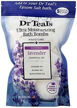 5-Count Ultra Moisturizing Bath Bombs in Lavender with Essential Oils, Repair Da - £19.97 GBP