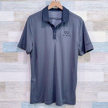 Infiniti USA Nike Dri Fit Golf Polo Shirt Gray Short Sleeve Employee Men... - £27.05 GBP