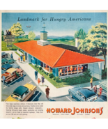 1956 Howard Johnson&#39;s Restaurant Advertisement Vintage American Diner DWYY5 - $24.99