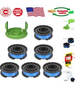 Complete Pack: Greenworks 16ft Trimmer Line Spool with Cap Covers for 40... - $455.80 MXN