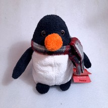 NEW Russ Berrie Luv Pets Penkie Penguin plush Bean Bag Plush Animal w/ scarf - £52.15 GBP