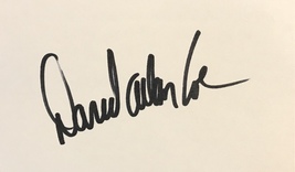 David Allan Coe Autographed Signed 3x5 Index Card Outlaw Country Music w/COA - £95.91 GBP