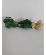 Incense Holder RARE 1978 Mylo Creations Chalkware Frog Wearing Sneakers - £41.76 GBP