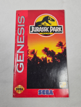 Vintage Jurassic Park Sega Genesis MANUAL ONLY Authentic - £7.82 GBP