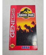 Vintage Jurassic Park Sega Genesis MANUAL ONLY Authentic - $13.60 CAD
