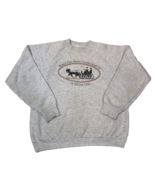 Vintage World Pair Driving Championship 1993 Gray Horse Sweatshirt Large... - $544.46 MXN