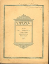 Schirmer Library Vol.384 - Marchesi - Elementary Progressive Exercises - 1881 - £10.24 GBP