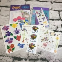 Scrapbooking Stickers Die-Cut Embellishments Lot Flowers Spring Romance - £9.41 GBP