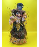 HALLOWEEN WITCH 10&quot; ANIMATED, LAUGHS, SPINS, EYES LIGHT UP- BY GEMMY W/B... - $18.70
