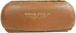 Antique WW2 Hawaiian Leather Glasses Case W/Variety Of Different Colored... - $56.09