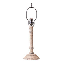 Irvins Country Tinware Gatlin Wood Table Lamp Base in Hartford Buttermilk - £127.64 GBP