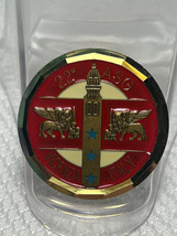 22° ASG Vicenza Italy Presented By The Commander &amp; CSM Excellence Challenge Coin - £40.02 GBP