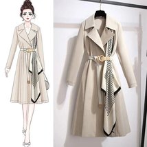 Elegant Mid-Length Trench Coat - $63.30+