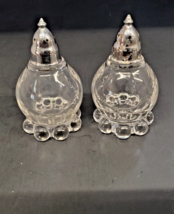 Imperial Crystal Candlewick Salt and Pepper Shakers - £17.89 GBP